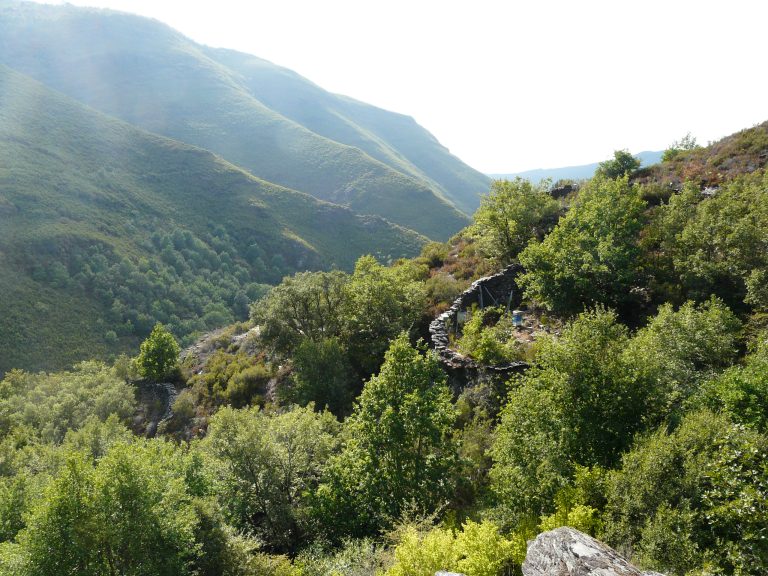 Fotografía dunha obra arqueolóxica