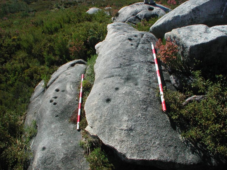 Fotografía dunha obra arqueolóxica.