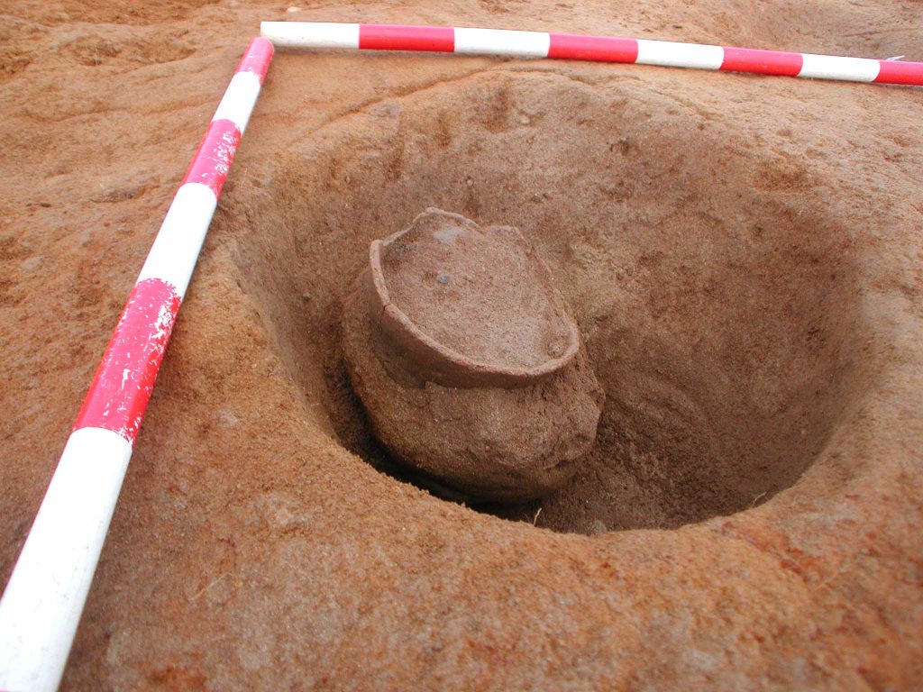 Escavación de cerámica
